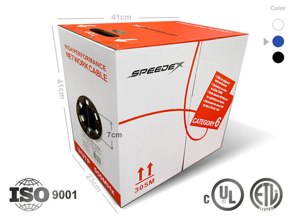 Speedex CAT6 CMR/FT4 (550 Mhz) 1000Ft Network Cable