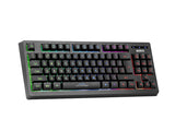 Marvo K607 Wired 87 Key, 3-Color LED backlight, Keyboard_ Black