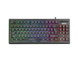 Marvo K607 Wired 87 Key, 3-Color LED backlight, Keyboard_ Black