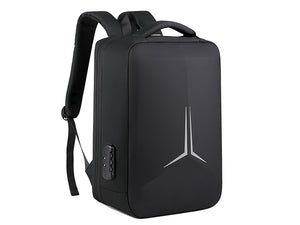 Laptop Backpack with Lock and USB -Black