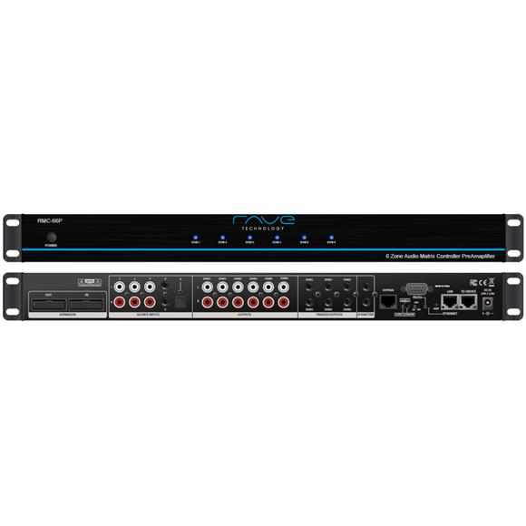 RMC-66P MULTI-ZONE MATRIX CONTROLLER PRE-AMPLIFIER