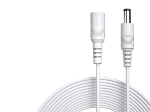 Security Power Extension Cable DC 2.1mm x 5.5mm 03FT - White