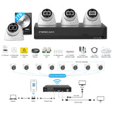 Foscam 8 Channel Intelligent 5MP HD Cameras Kit   