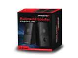 Multimedia 2.0 channel 6W stereo 3.5mm PC speaker