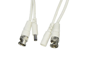 100Ft RG59 Siamese Cable - White