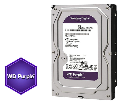 10TB WD Purple Surveillance Hard Disk Drive - 5400  SATA 6Gb/s 64MB 