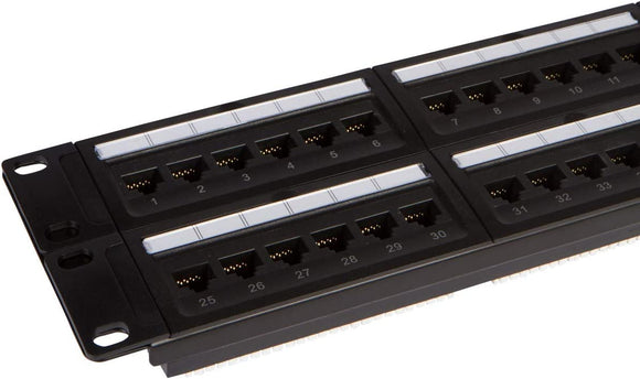 48-Port CAT6 Patch Panel, 19