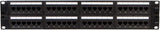 48-Port CAT6 Patch Panel, 19" Rackmount 1U