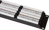 48-Port CAT6 Patch Panel, 19" Rackmount 1U