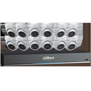 Dahua Technology C7165E124 16-Channel 4K HDCVI DVR with 12 x 5MP Mini Eyeball Ca - NuvoTECH