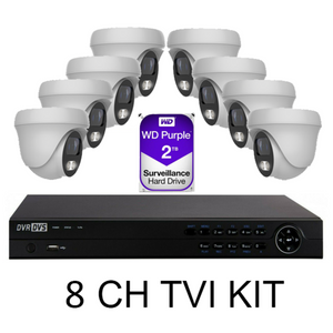 DVR DVS Camera system 8 Channels TVI KIT with 8 5MP cameras