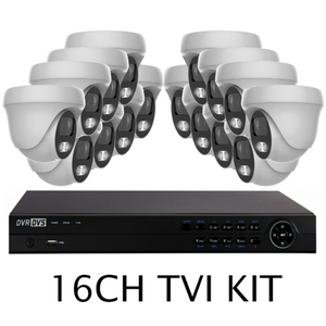 DVR DVS Camera system 16 Channels TVI KIT with 16-5MP cameras