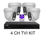 DVR 4CH TVI KIT + 4 5MP ip Cameras - NuvoTECH