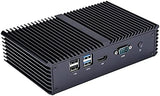 QOTOM N4000G4 Barebone Mini PC - Core 2.5 GHz N4000, AES-NI, 4 Intel LAN, 15Watts, Industrial Mini PC Firewall Gateway Router (Q330G4 Barebone)