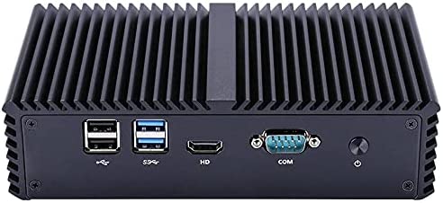 QOTOM N4000G4 Barebone Mini PC - Core 2.5 GHz N4000, AES-NI, 4 Intel LAN, 15Watts, Industrial Mini PC Firewall Gateway Router (Q330G4 Barebone)