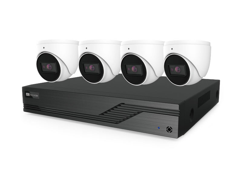 All-In-One 4 Channel 5MP Kit, XVR with Security 1TB HDD installed , 4pcs 5MP Turret Cameras - Image 2