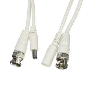 50Ft RG59 Siamese Cable - White