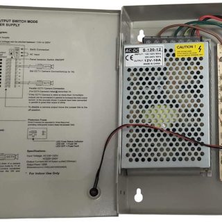 9 Channel/Port DC 12V 10A CCTV Power Supply