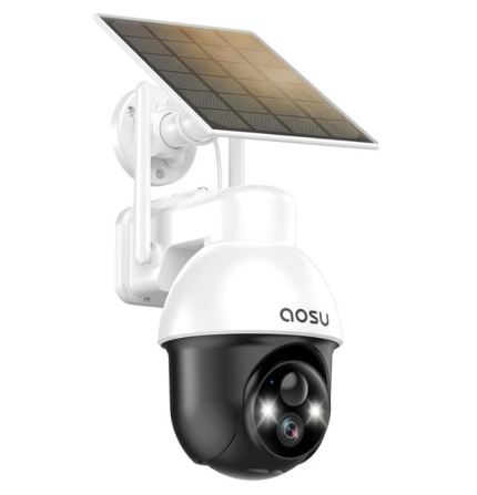 Aosu C9L-4MP PT Battery-Camera Solar-Panel