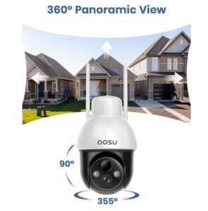 Aosu C9L-4MP PT Battery-Camera  Solar-Panel - Image 4