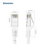 CAT6 550MHZ FT4 cUL Molded Patch Cable