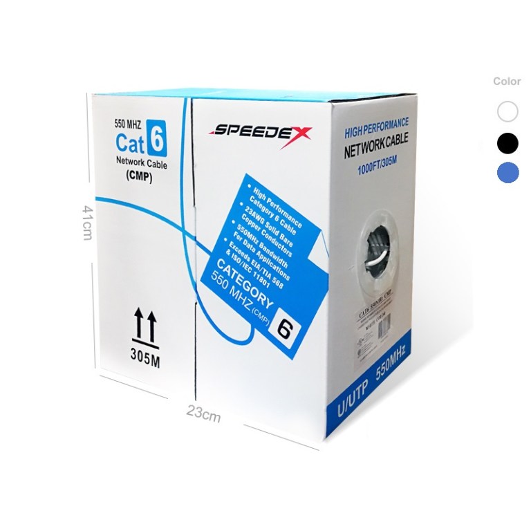 Speedex CAT6 CMP/FT6 (550 Mhz) 1000Ft