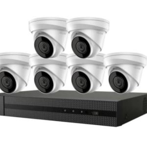 HiLook 8MP/4K PoE Turret Kit 6 Camera