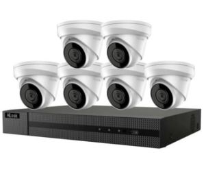 HiLook 8MP/4K PoE Turret Kit 6 Camera