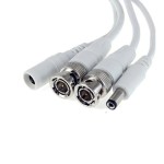 10Ft RG59 Siamese Cable - White