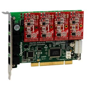 OpenVox A400P Asterisk PCI Card 4 Port 0 FXS 4 FXO VoIP PBX