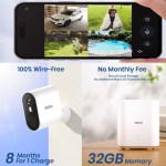 Aosu C6S-2H 5MP 2pcs Battery-Powered