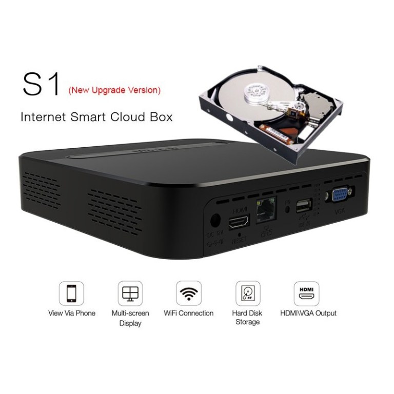 8 Channel 5MP Full HD Wireless Storage Cloudbox NVR_Option 1TB, 2TB and 4TB